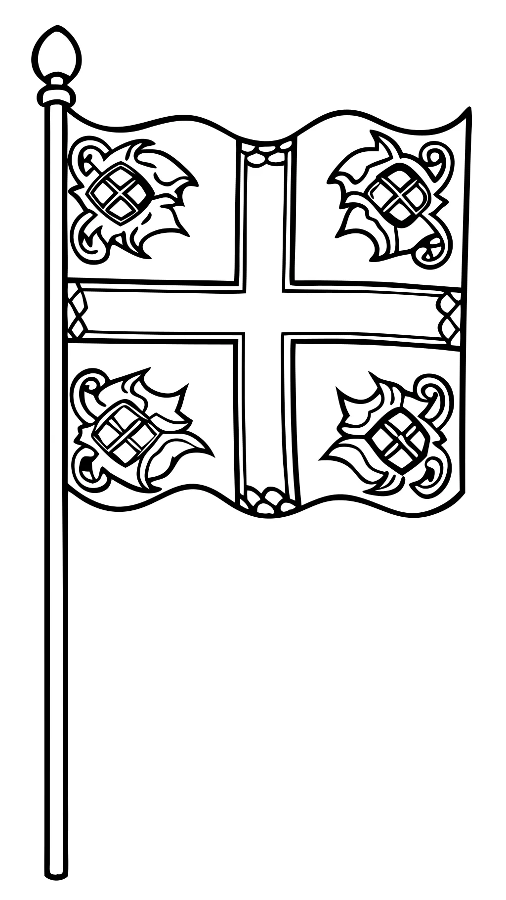 england flag coloring page